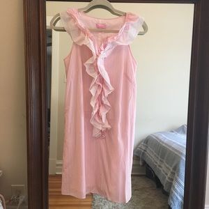 Lilly Pulitzer pink & white stripe dress